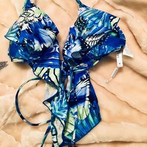 ✨host pick NWT Seafolly ruffle bikini top